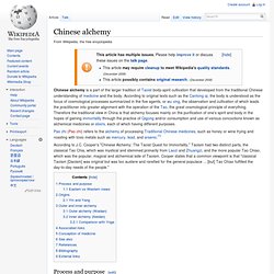 Chinese alchemy