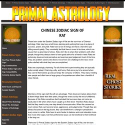 The Chinese Zodiac Sign of Rat - Primal Astrology