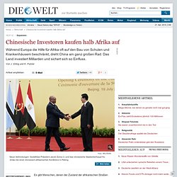 Expansion : Chinesische Investoren kaufen halb Afrika auf - Nachrichten Wirtschaft