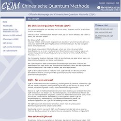 CQM - Chinesische Quantum Methode