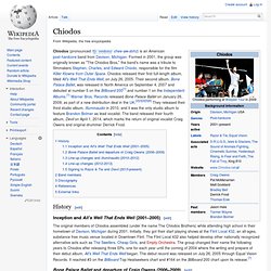 Info on Chiodos