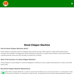 Wood Chipper Press