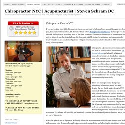 Chiropractic Treatments Available in New York City