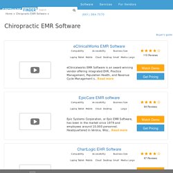 Best Chiropractic EHR/EMR Software Demos Latest Reviews