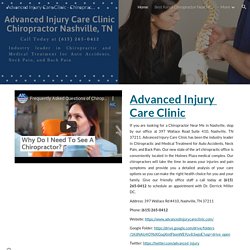 Advanced Injury Care Clinic - Chiropractor Nashville, TN
