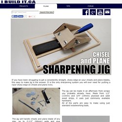 Chisel And Plane Iron Sharpening Jig Plans