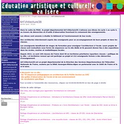 Art'chitecture38 - Education artistique et Culturelle en Isère