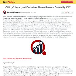 Chitin, Chitosan, and Derivatives Market Revenue Growth By 2027