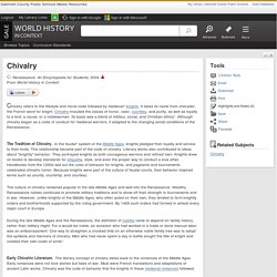 Chivalry - World History in Context