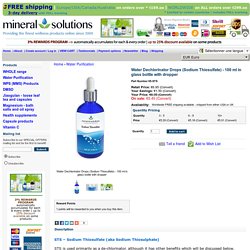 Buy water de-chlorination and purification drops