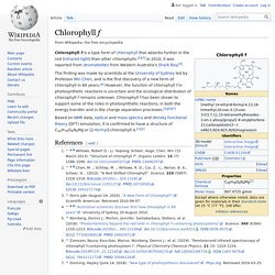 Chlorophyll f