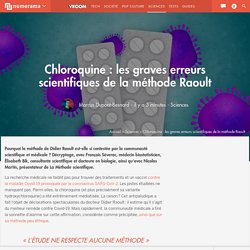 Chloroquine : les graves erreurs scientifiques de la méthode Raoult