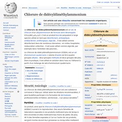 Chlorure de didécyldiméthylammonium, chlorhexidine
