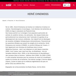 Hervé Chneiweiss : son actualité sur France Inter