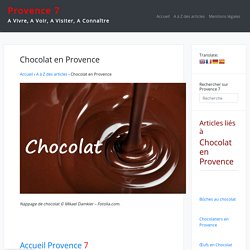 Chocolat en Provence
