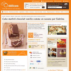 Cake marbré chocolat vanille comme un savane par Sabrina