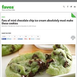 Fans of mint chocolate chip ice cream absolutely must make these cookies