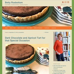 Dark Chocolate and Apricot Tart for that Special Occasion