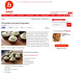 Chocolate avocado cupcake recipe