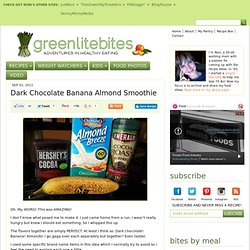 Dark Chocolate Banana Almond Smoothie
