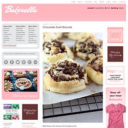 Chocolate Swirl Biscuits & bakerella.com