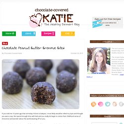 Chocolate Peanut Butter Brownie Bites - Chocolate Covered Katie