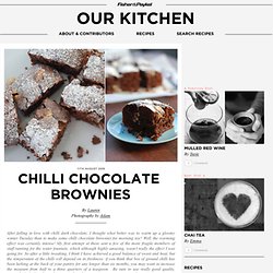 Chilli chocolate brownies