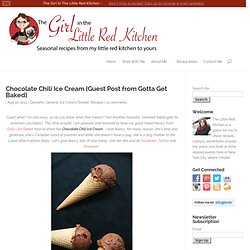 Chocolate Chili Ice Cream {Guest Post from Gotta Get Baked}