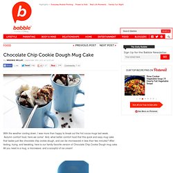 Chocolate Chip Cookie Dough Mug Cake