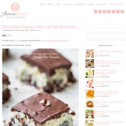 Chocolate Coconut Mounds Bar Brownies