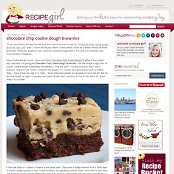 Chocolate Chip Cookie Dough Brownies