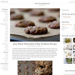 Itsy Bitsy Chocolate Chip Cookies Recipe