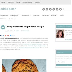 Recipe Chewy Chocolate Chip Oatmeal Cookies
