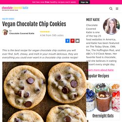 Vegan Chocolate Chip Cookies - NO Crazy Ingredients!