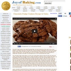 Chocolate Fudge Cookies Recipe