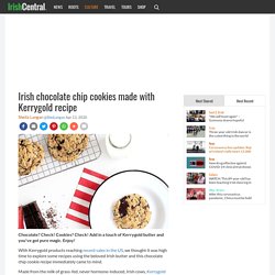 Irish chocolate chip cookies made with Kerrygold recipe