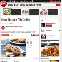 Simple Chocolate Chip Cookies Recipe