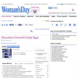 Chocolate Covered Candy Eggs