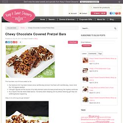 Chewy Chocolate Covered Pretzel Bars