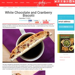 White Chocolate and Cranberry Biscotti