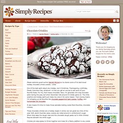 Chocolate Crinkles Recipe