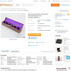 Fancy Chocolate Box/ Decorative Chocolate Boxes From China(zj_80042-1) - Buy Chocolate Box,Fancy Chocolate Box,Decorative Chocolate Boxes Product on Alibaba.com