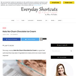 Keto No-Churn Chocolate Ice Cream - Everyday Shortcuts