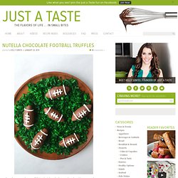 Nutella Chocolate Football Truffles Recipe