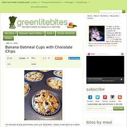 Banana Oatmeal Cups with Chocolate Chips