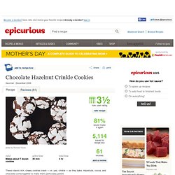 Chocolate Hazelnut Crinkle Cookies Recipe