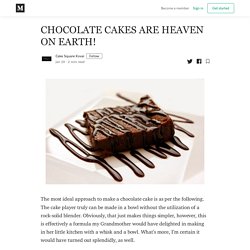 CHOCOLATE CAKES ARE HEAVEN ON EARTH! - Cake Square Kovai - Medium