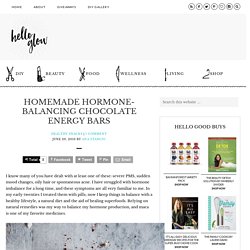 Chocolate Homemade Energy Bar Recipe