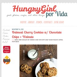 Oatmeal Cherry Cookies w/ Chocolate Chips + Walnuts
