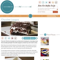 Chocolate Lasagna Recipe